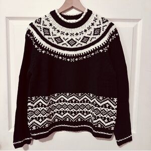 Hanna Andersson | Sweater | Soft Snow Sweater Black & White
